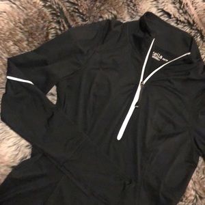 Zella 1/4 zip reflective running long sleeve top